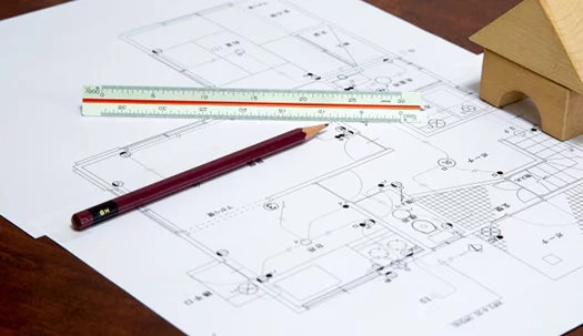 手書き図面をイメージさせる挿絵：写真画像