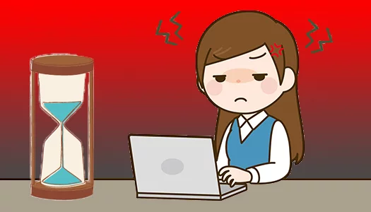 挿絵:イラついている様子を示したイラスト画像