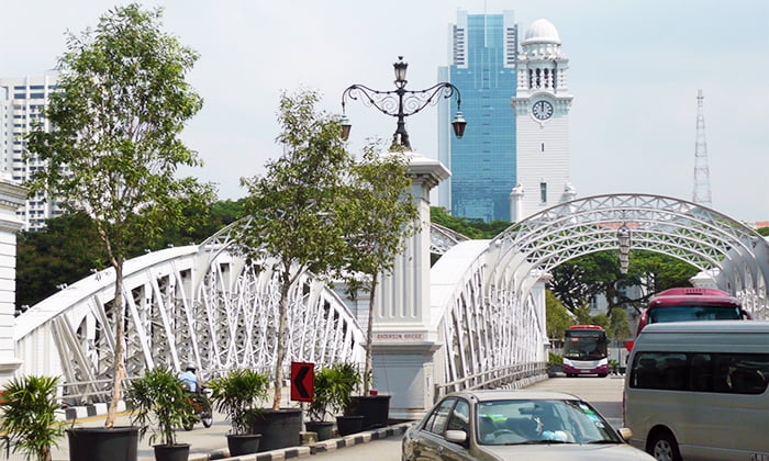 アンダーソン橋の様子を撮影した写真画像：シンガポール (写真ACさんからの出展)